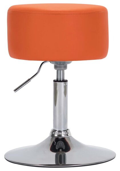 Barová stolička oranžová umelá koža