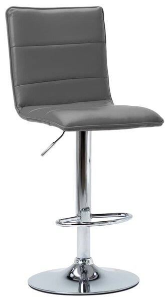 Barová stolička sivá umelá koža