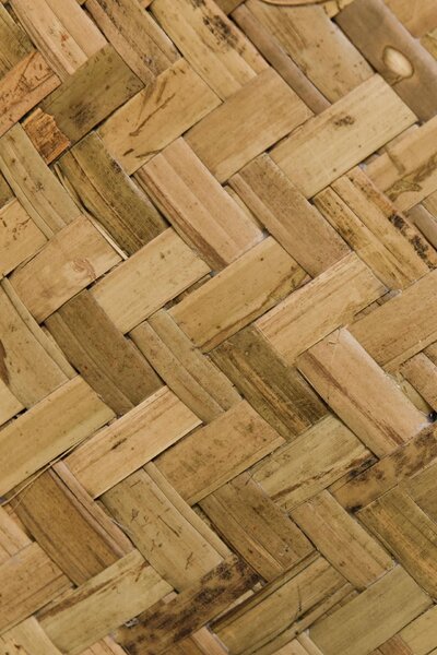 Prírodný obal na kvety CISTELLA, bambus, výška 29 cm, natur