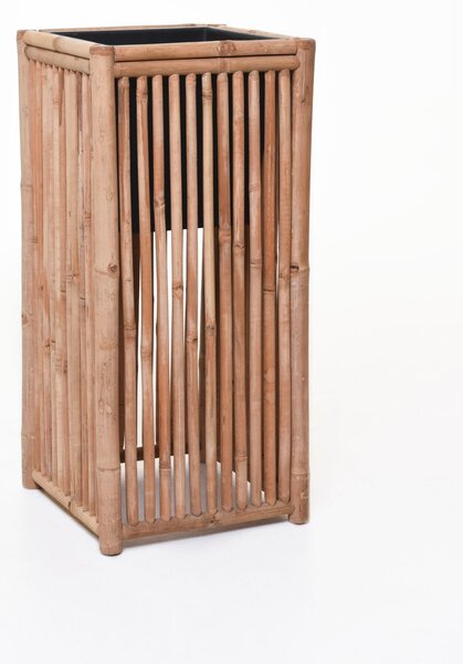 Bambusový kvetináč BLOCK, bambus, výška 75 cm, natur