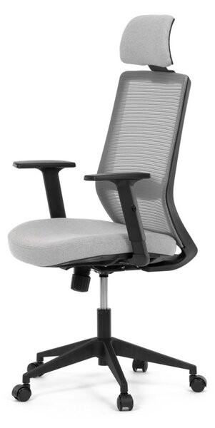Kancelárska ergonomická stolička SENA — látka, čierna / šedá