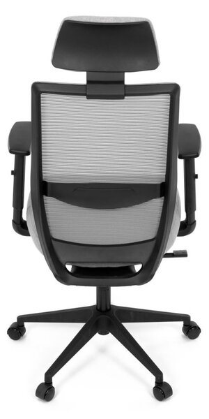 Kancelárska ergonomická stolička SENA — látka, čierna / šedá