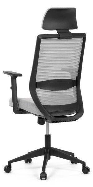 Kancelárska ergonomická stolička SENA — látka, čierna / šedá