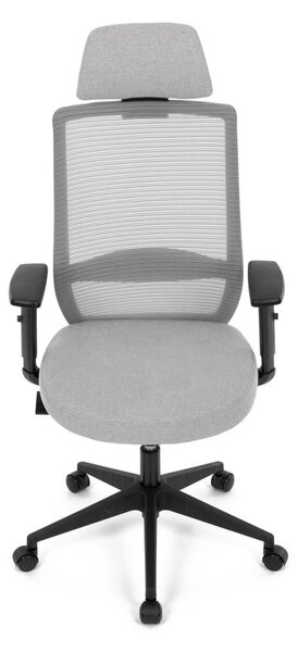 Kancelárska ergonomická stolička SENA — látka, čierna / šedá