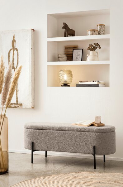 DLHÁ TABURETKA, textil, 110/44/40 cm Livetastic - Kreslá, Online Only