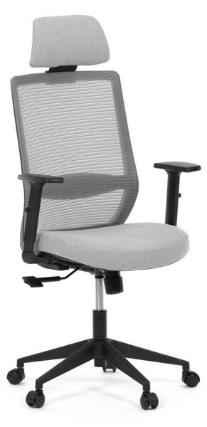 Kancelárska ergonomická stolička SENA — látka, čierna / šedá