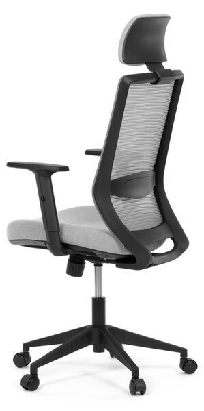 Kancelárska ergonomická stolička SENA — látka, čierna / šedá
