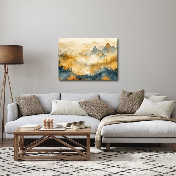 Obraz - Pohorie, akvarel (70x50 cm)