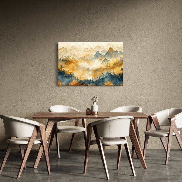 Obraz - Pohorie, akvarel (90x60 cm)