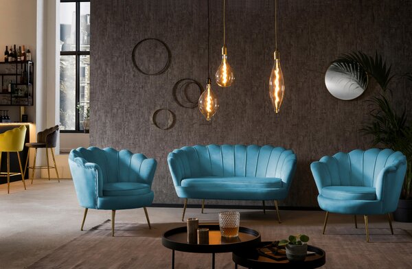 DVOJMIESTNA POHOVKA, textil, modrá Livetastic - Sedačky, Online Only
