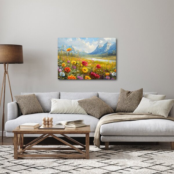 Obraz - Maľovaná krajina (70x50 cm)