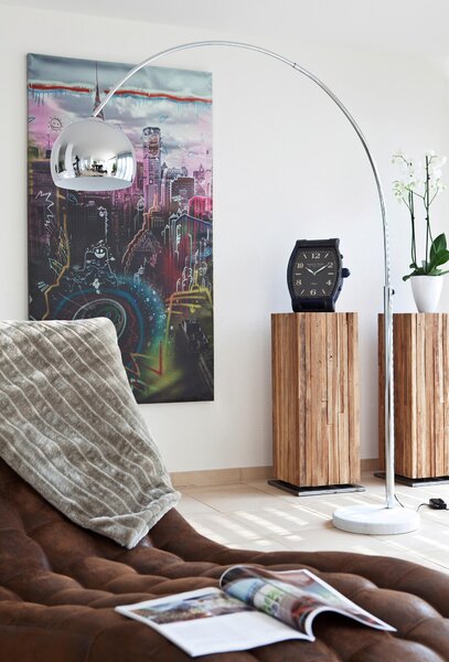 OBLÚKOVÁ LAMPA, 155/208/30 cm P & B - Online Only bytové doplnky, Online Only