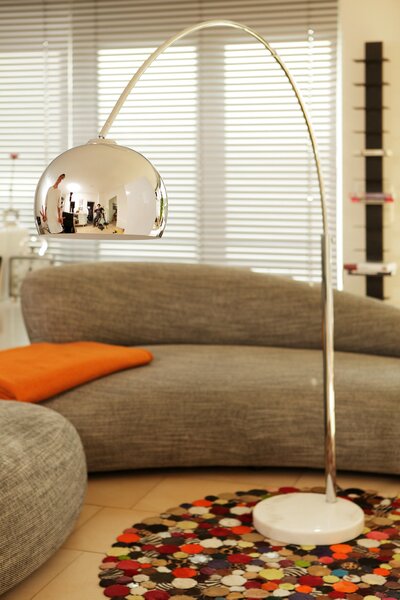 OBLÚKOVÁ LAMPA, 155/208/30 cm P & B - Online Only bytové doplnky, Online Only