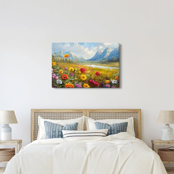 Obraz - Maľovaná krajina (90x60 cm)