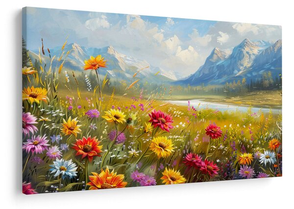 Obraz - Maľovaná krajina (90x60 cm)