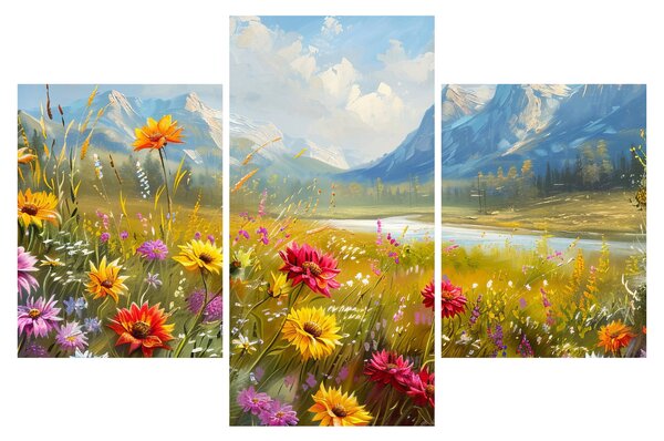 Obraz - Maľovaná krajina (90x60 cm)