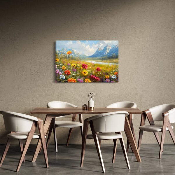 Obraz - Maľovaná krajina (90x60 cm)