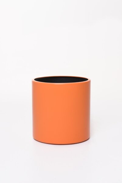 Okrasný kvetináč NEW RONDO, hliník, 25x25 cm, oranžový