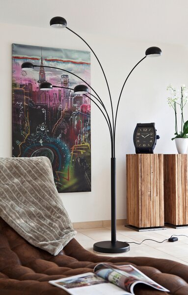 OBLÚKOVÁ LAMPA, 150/205/36 cm P & B - Online Only bytové doplnky, Online Only