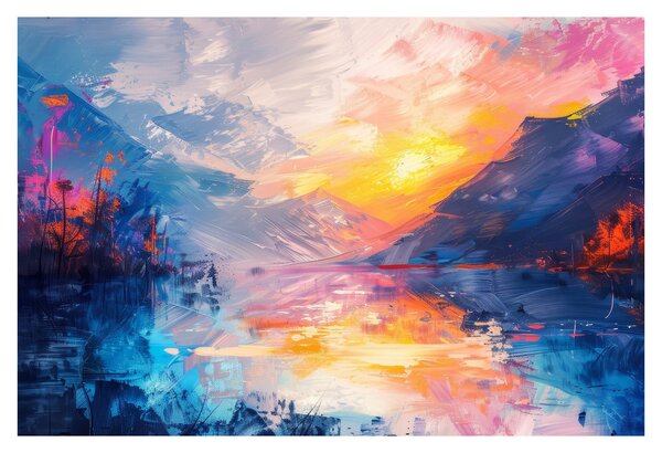 Obraz - Maľba krajiny (90x60 cm)