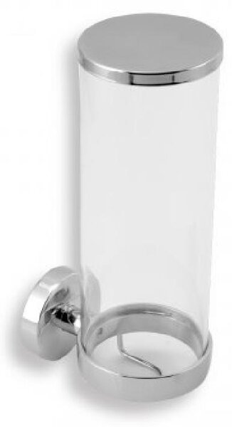 Novaservis Metalia 11 - Zásobník na kozmetické tampóny, sklo/chróm 0172,0