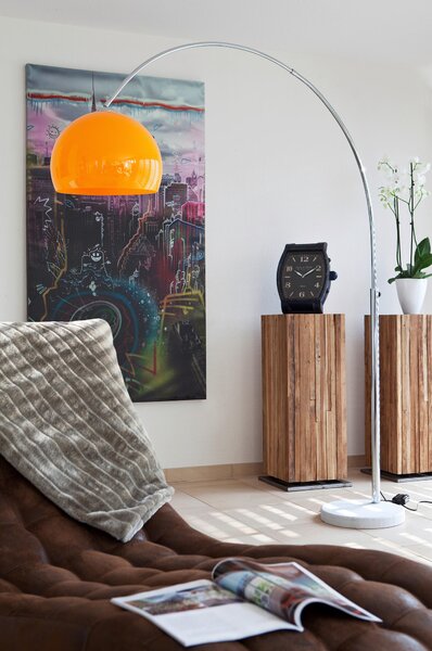 OBLÚKOVÁ LAMPA, 155/208/40 cm P & B - Online Only bytové doplnky, Online Only