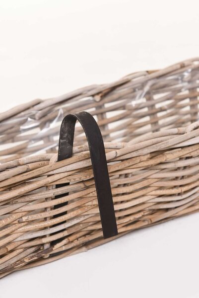Balkónový hrantík SACADA, ratan, dĺžka 46 cm, natur