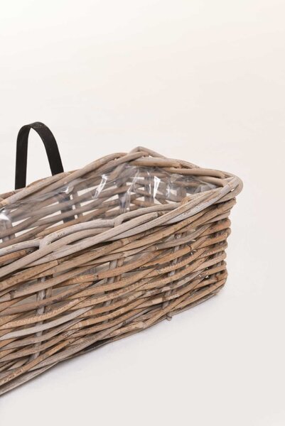 Balkónový hrantík SACADA, ratan, dĺžka 46 cm, natur