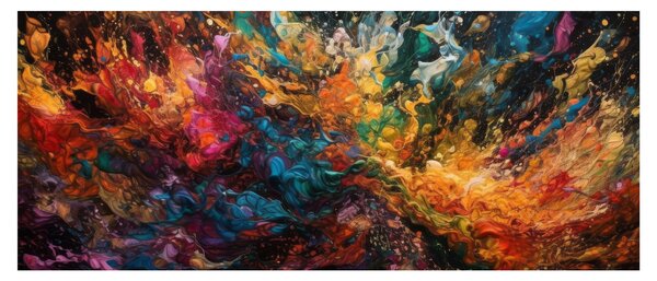 Obraz - Farebná abstrakcia II. (120x50 cm)