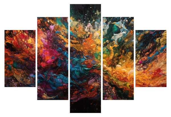Obraz - Farebná abstrakcia II. (150x105 cm)