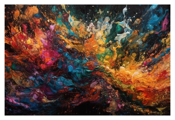 Obraz - Farebná abstrakcia II. (90x60 cm)