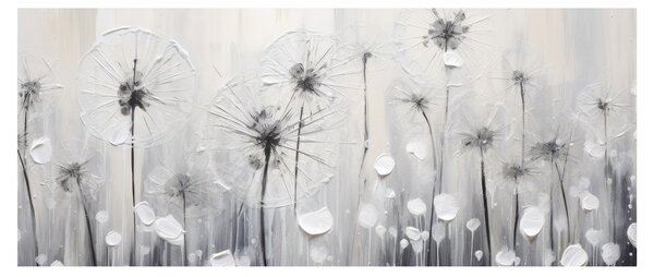 Obraz - Púpavy, maľba (120x50 cm)