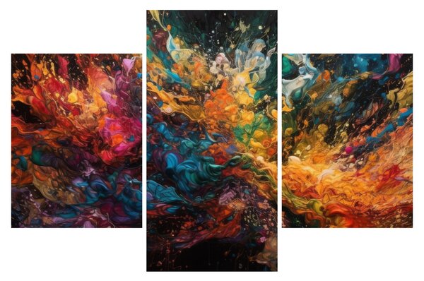 Obraz - Farebná abstrakcia II. (90x60 cm)