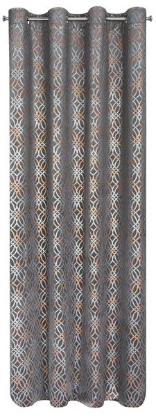ZATEMŇOVACÍ ZÁVES NA KRÚŽKOCH ARETA 140X250 CM VZOROVANÁ
