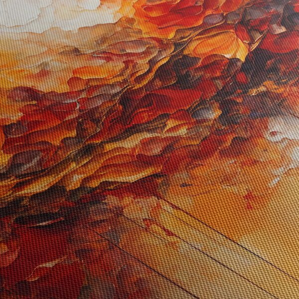 Obraz - Abstrakcia (s hodinami) (90x30 cm)