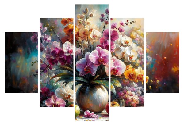 Obraz - Váza kvetov II. (150x105 cm)