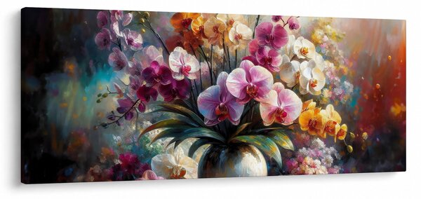 Obraz - Váza kvetov II. (120x50 cm)