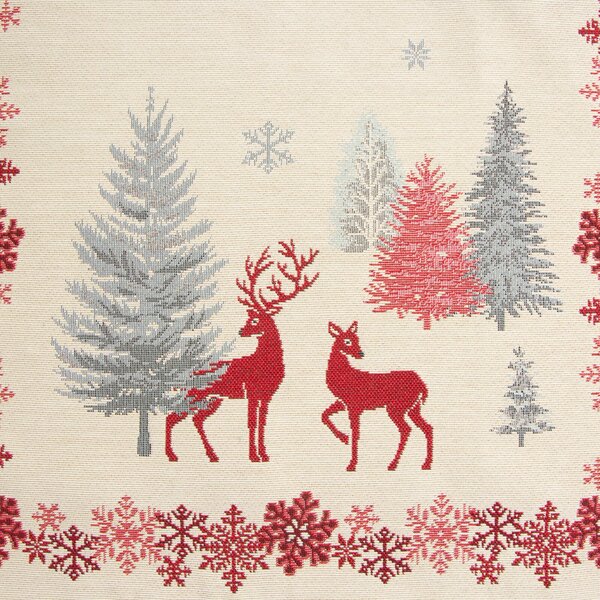 VIANOČNÝ GOBELÍNOVÝ OBRUS NOEL 45X140 CM VZOROVANÝ