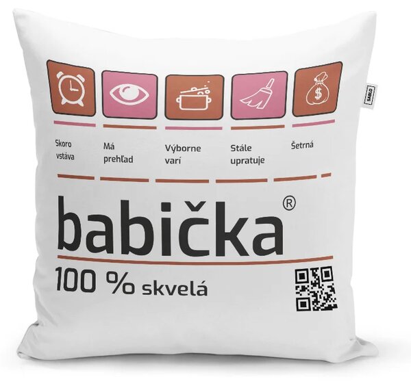 Sablio Vankúš Babička: 40x40 cm