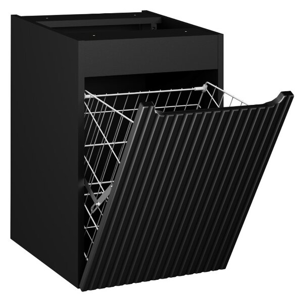 Závesná skrinka do kúpeľne NOVA Black 81-40-1DK | s košom 40 cm