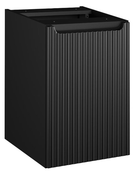 Závesná skrinka do kúpeľne NOVA Black 81-40-1DK | s košom 40 cm