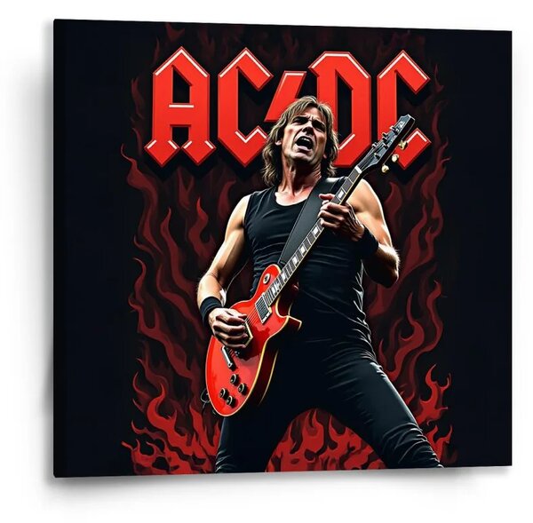 Sablio Obraz ACDC Gitarista - 50x50 cm