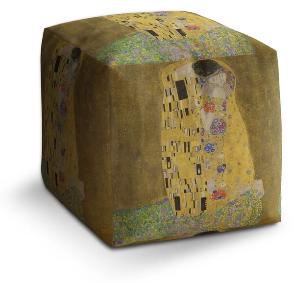 Sablio Taburet Cube Bozk - Gustav Klimt - 40x40x40 cm