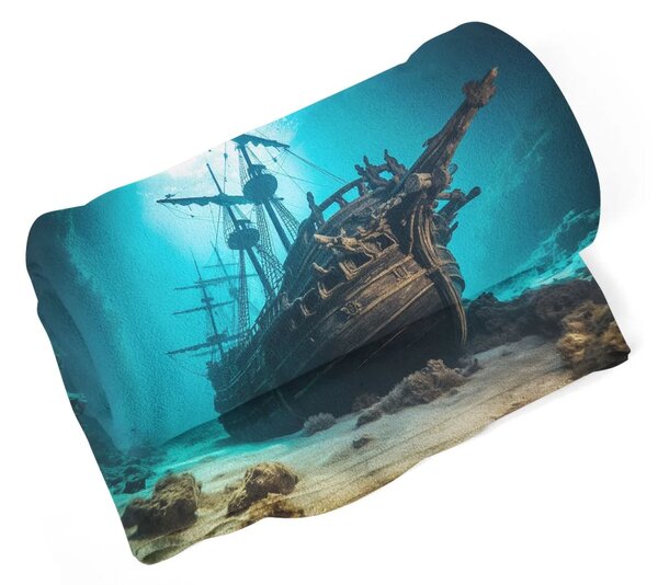 Sablio Deka Vrak drevenej lode na dne mora - 150x120 cm