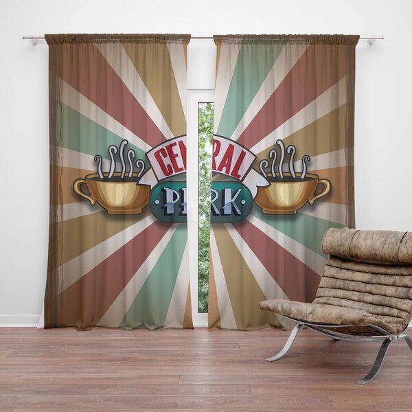Sablio Záves Seriál Priatelia CENTRAL PERK Abstrakcia: 2ks 140x250cm