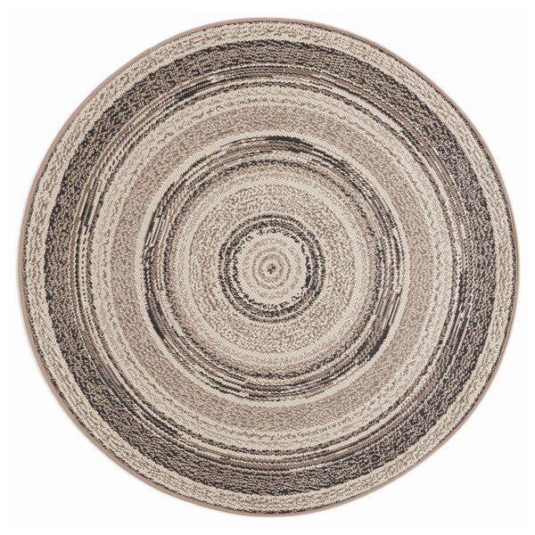 Béžový vonkajší koberec Universal Silvana Rutto, ⌀ 120 cm