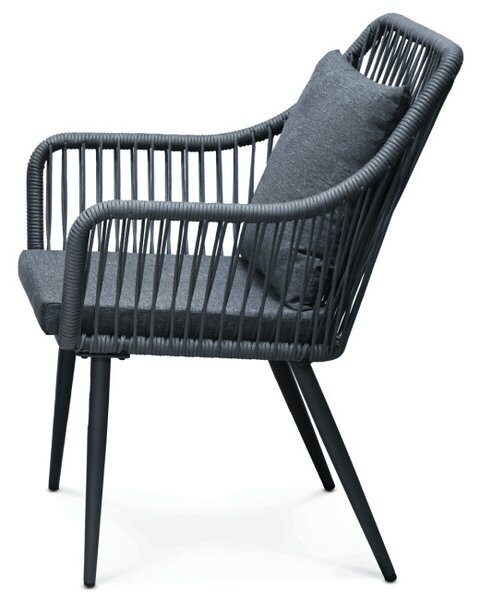Set záhradného nábytku sivý s podsvietením AZS-L1314 GREY