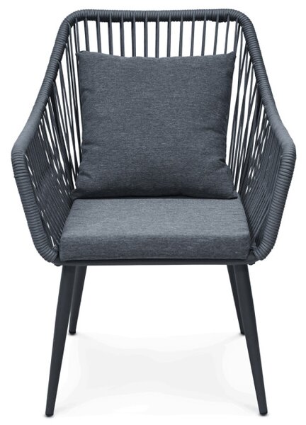 Set záhradného nábytku sivý s podsvietením AZS-L1314 GREY