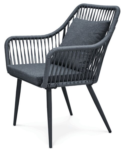 Set záhradného nábytku sivý s podsvietením AZS-L1314 GREY