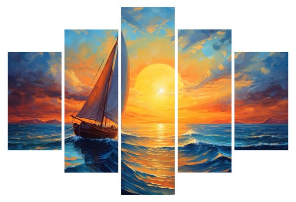 Obraz - Plachetnica (150x105 cm)